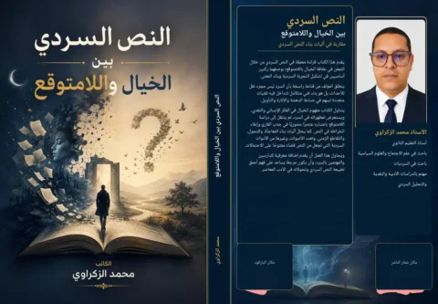 غلاف النص السردى بين الخيال والامتوقع